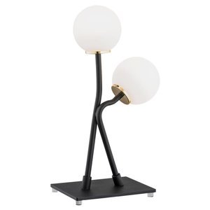 Modern bordslampa svart vit FARON